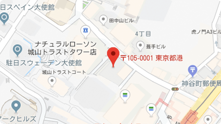 テレビ東京コミュニケーションズ神谷町オフィスMAP